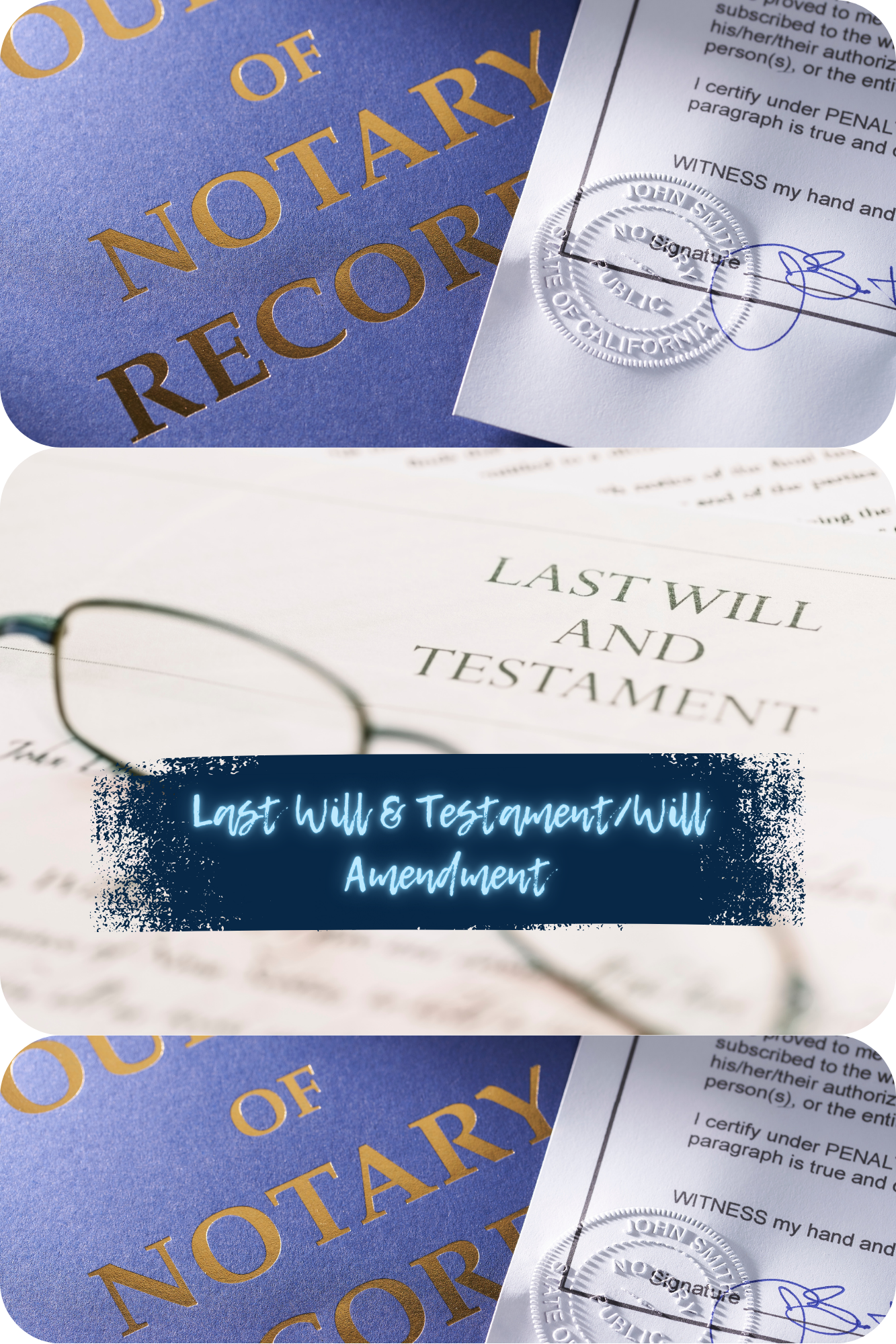 Last Will and Testament/Will Amendment